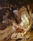 Henryk Hector Siemiradzki By a Temple (Idyll) painting